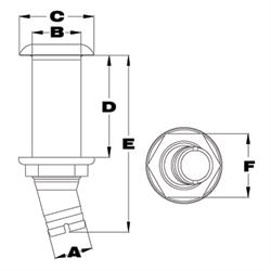 angled thru hull scupper