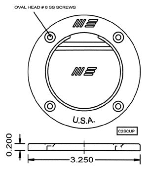 large scupper flapper assembly