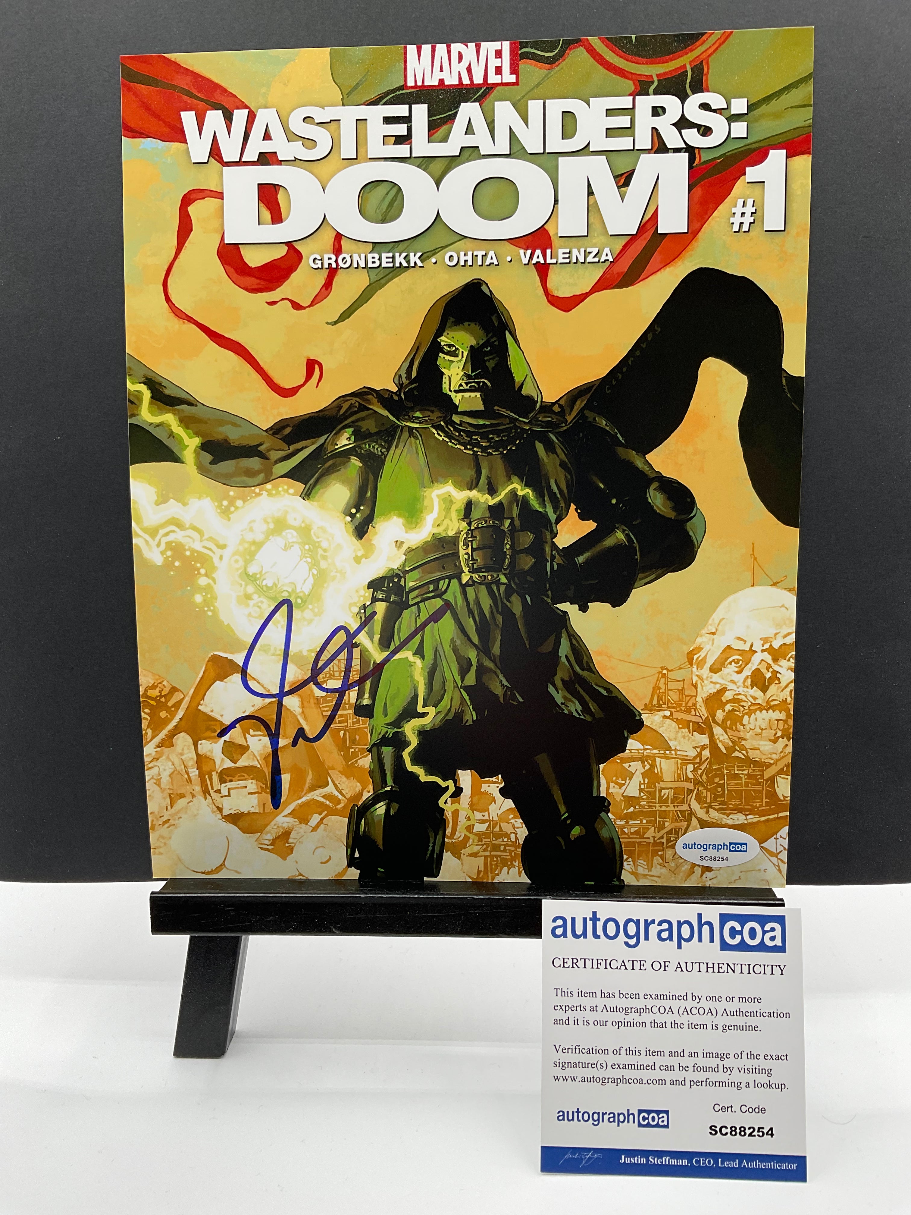 Dylan Baker Wastelanders Doom signed photo 8x10 ACOA