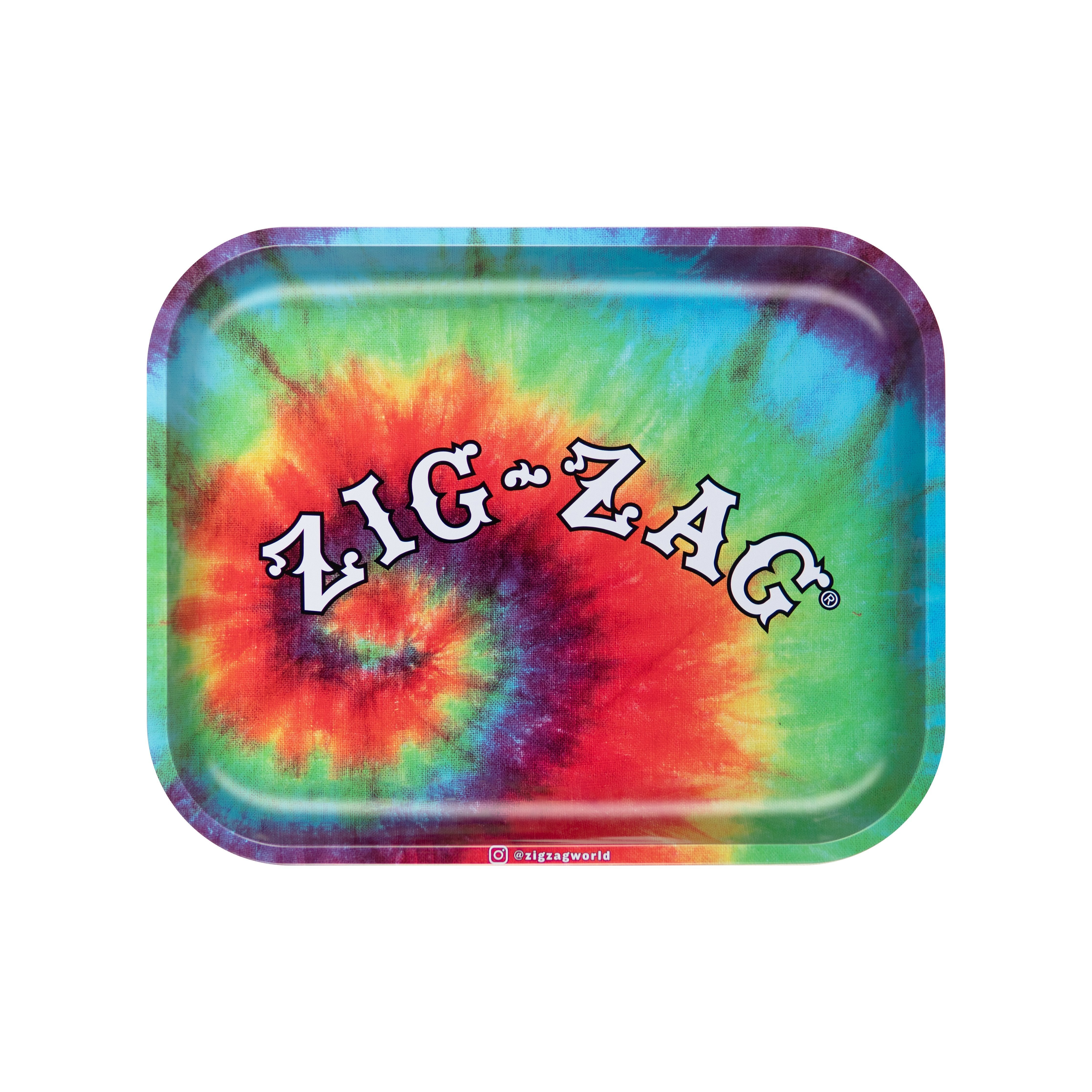 Zig-Zag Large Tie-Dye Rolling Tray - (1,5 OR 10  Count)