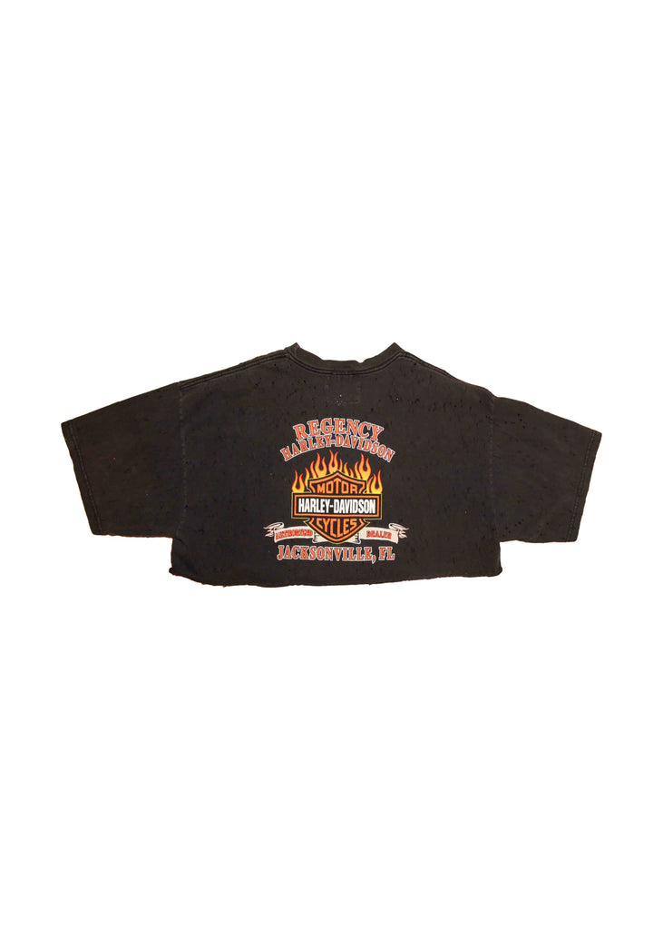 harley davidson cropped hoodie