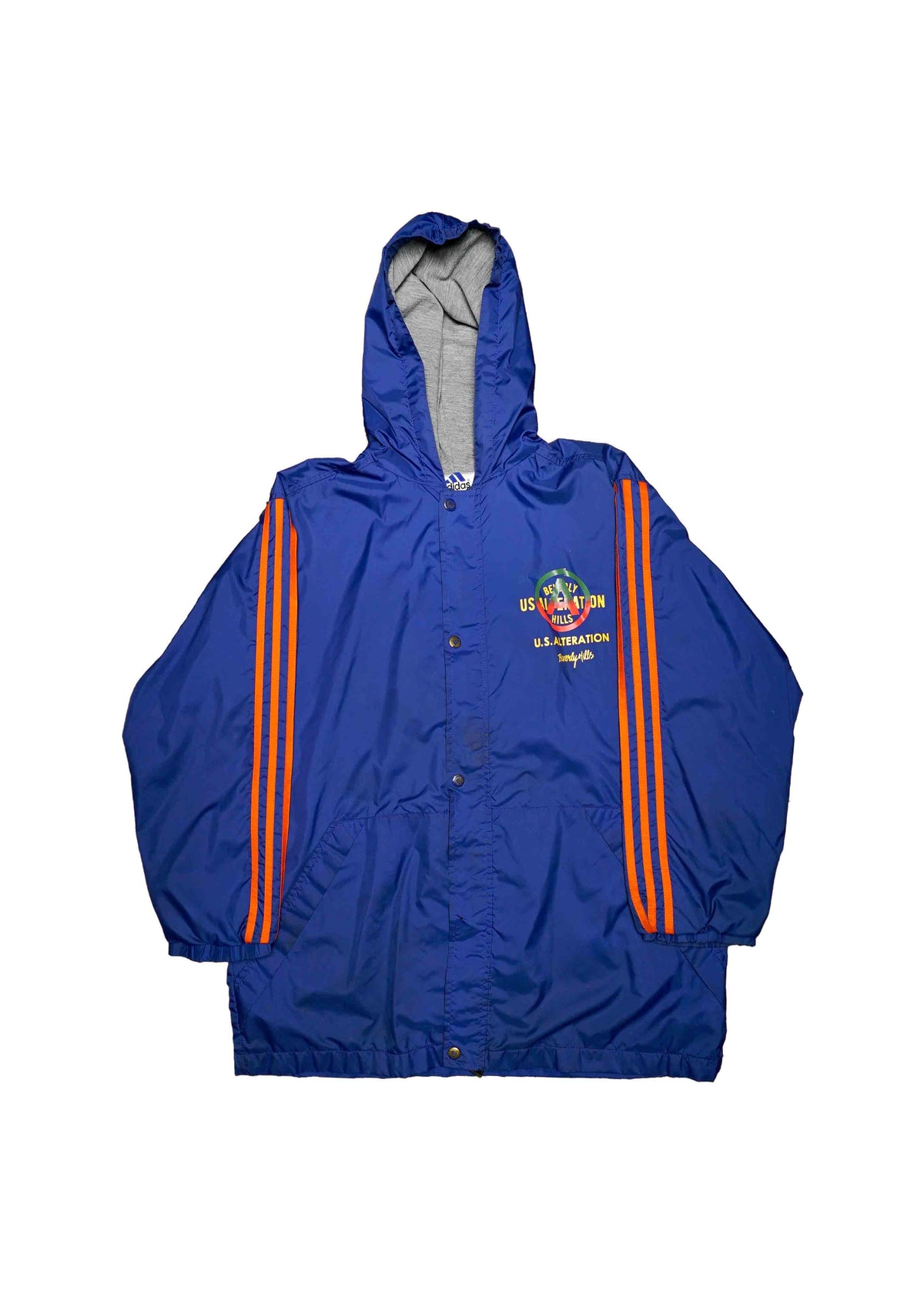 adidas windbreaker navy blue