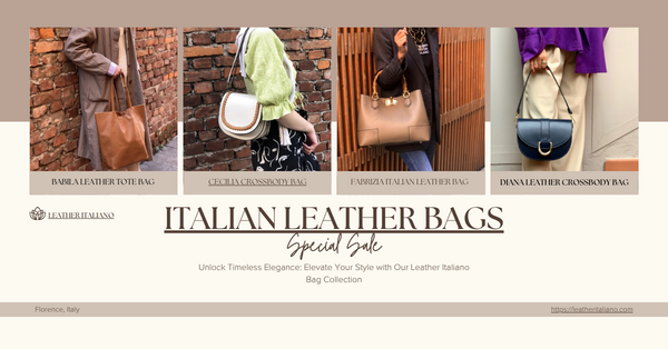 Leather bags collection on sale