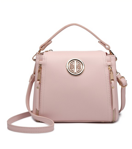 Discounted light pink leather carrybag