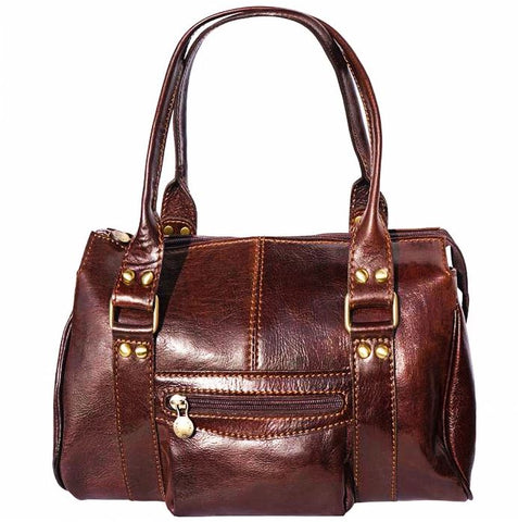 Set of leather bag made from rich Italian leather