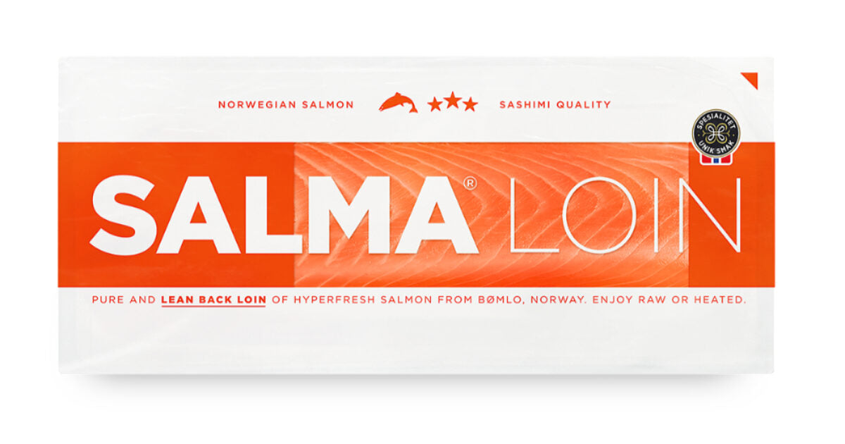 Lax-SALMA® Backloin Ca 175-225g/St - Sashimi kvalitet