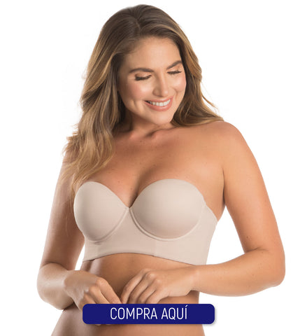 Compra aquí brasier strapless espalda ancha