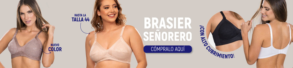 Compra aquí el brasier señorero alto cubrimiento