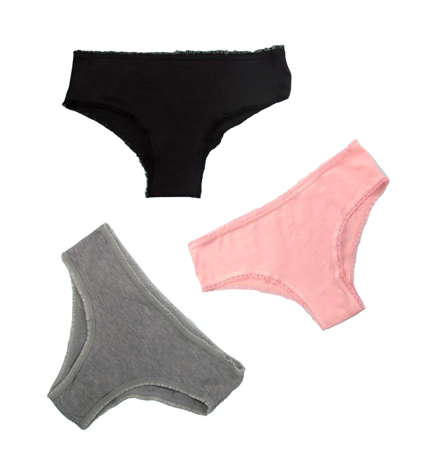 Panty cachetero femenino paquete X3