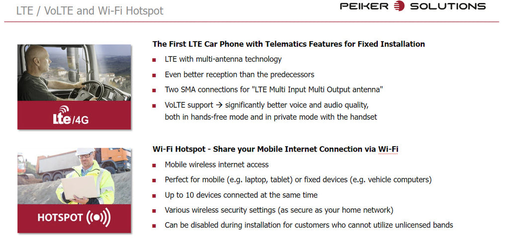 Peiker LTE Mobile Communication Hub MCH PTCARPHONE 6 6609-006-101-51