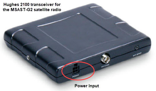 Hughes 2100 transceiver for MSAT G2 satellite radio