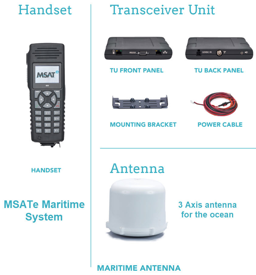 MSATe marine satellite radio