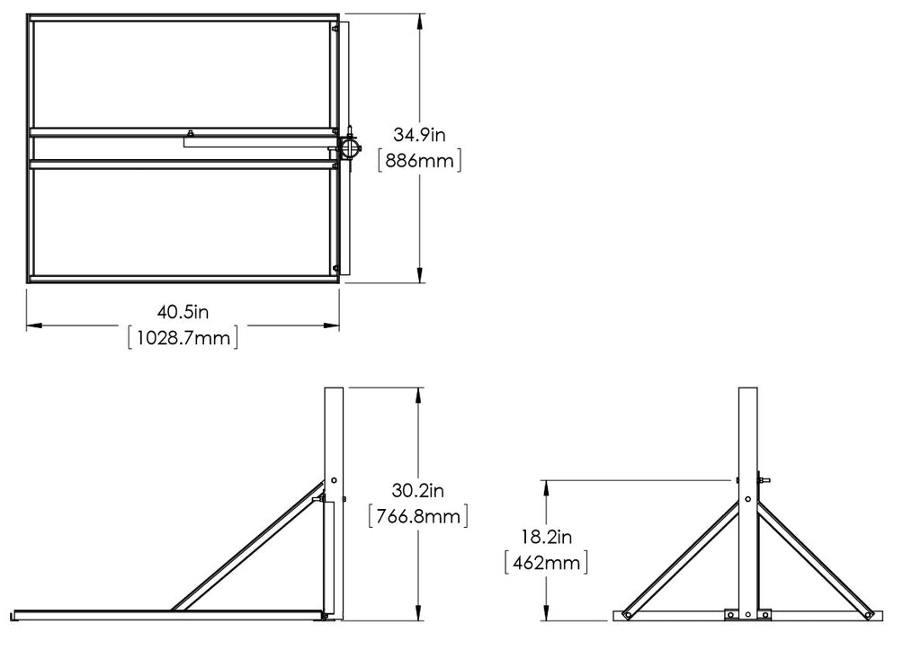 Iridium Pilot Pole Mount and Non-Penetrating Mount 'Combo' – MJ Sales, Inc.