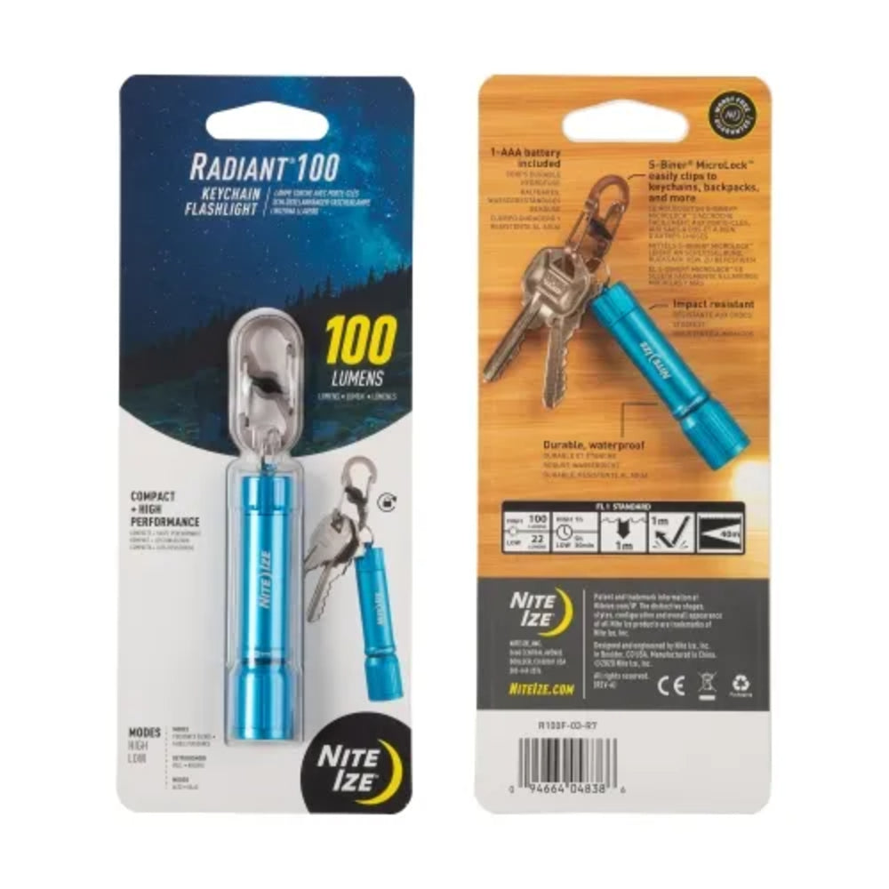 Nite-Ize R100F-03-R7 Keychain Flashlight with 100 Lumens