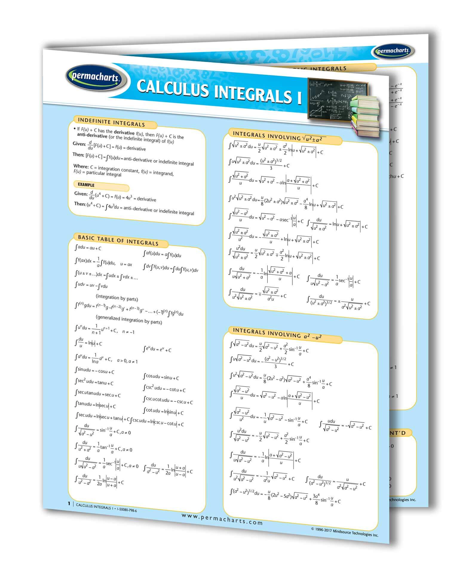 Calculus Integrals I And Ii Quick Reference Guide Bundle 2425