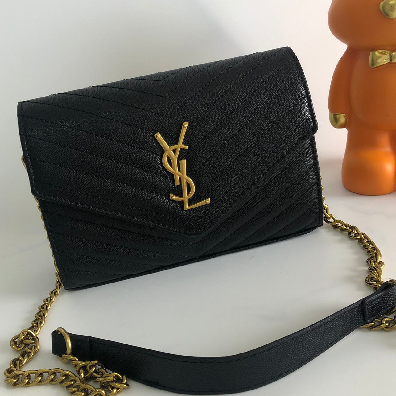 YSL 2023 New Woman Leather Messenger Bag Shoulder Bag Shopping B