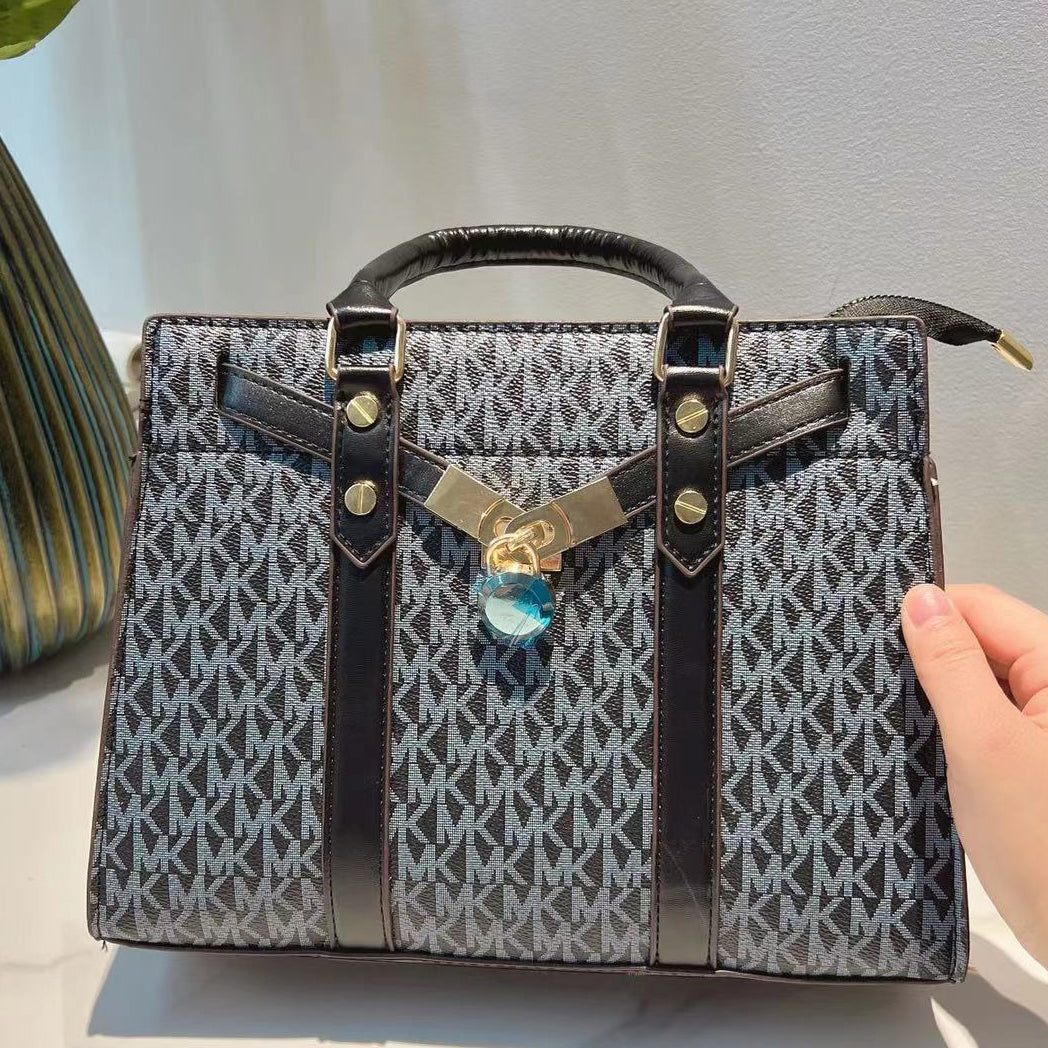MK 2023 New Woman Leather Handbag Tote Shoulder Bag Shopping Bag