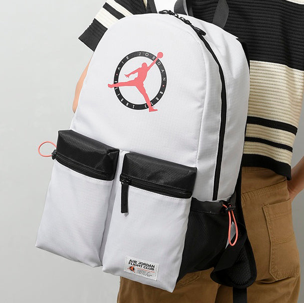 Air Jordan 2023 New Woman Men Leather High-Capacity Shoulders Bag BackPack