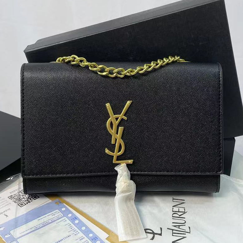 YSL New Popular Women's Leather Handbag Tote Bag Shoulder Bag Shopping Bag