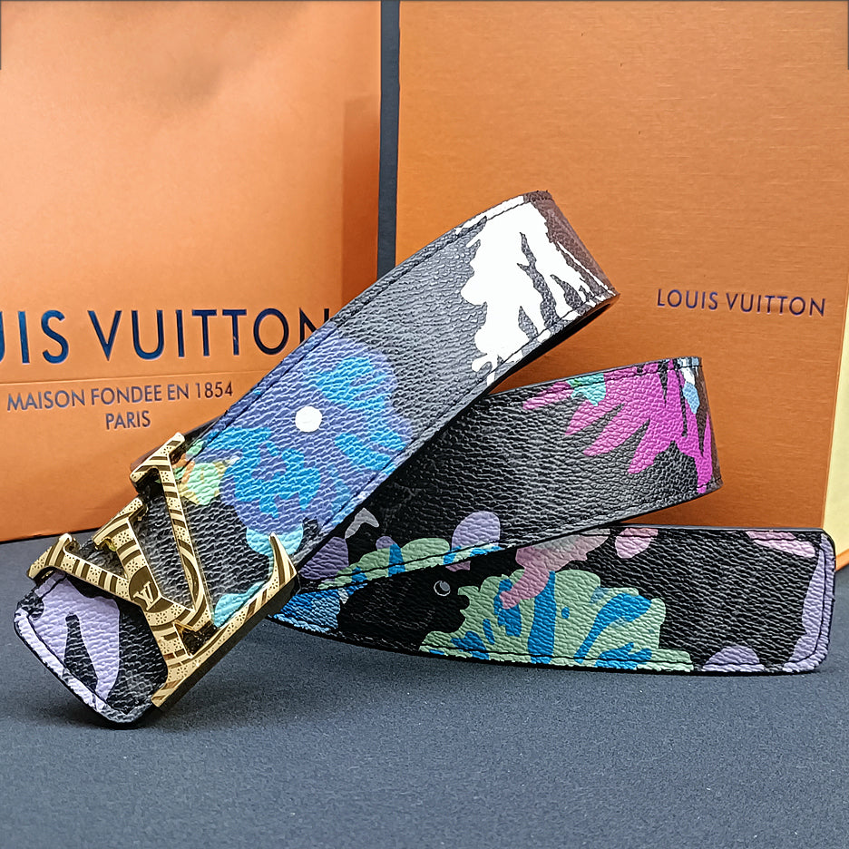 LV New Women's and Men's Fashionable And Exquisite Buckle Genuine Leather Belt