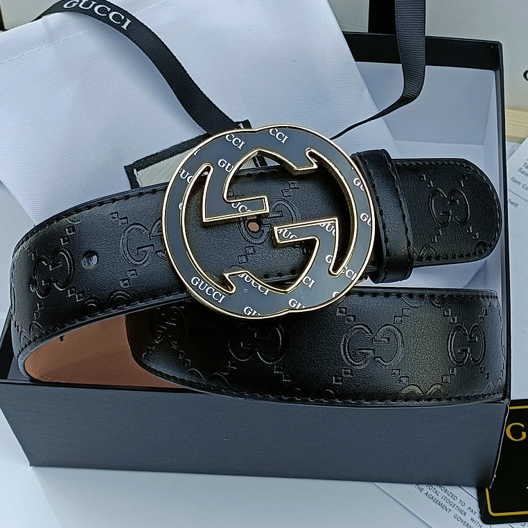 GG New Women's and Men's Fashionable And Exquisite Buckle Genuine Leather Belt