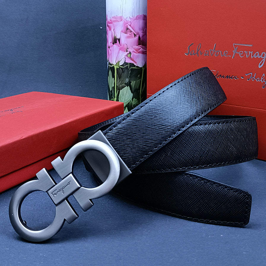 Salvatore&Ferragamo New Women's and Men's Fashionable And Exquisite Buckle Genuine Leath