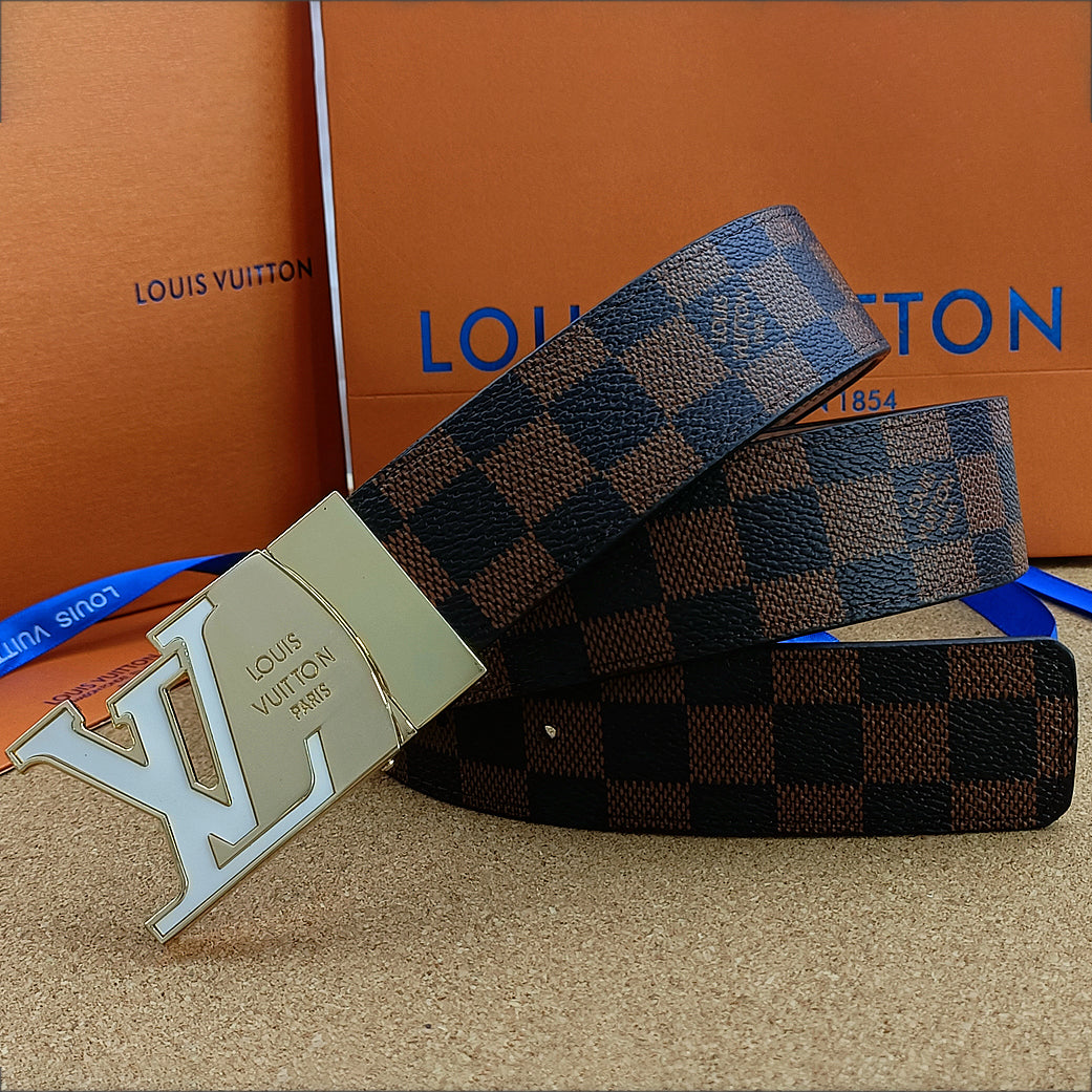 LV New Women's and Men's Fashionable And Exquisite Buckle Genuine Leather Belt