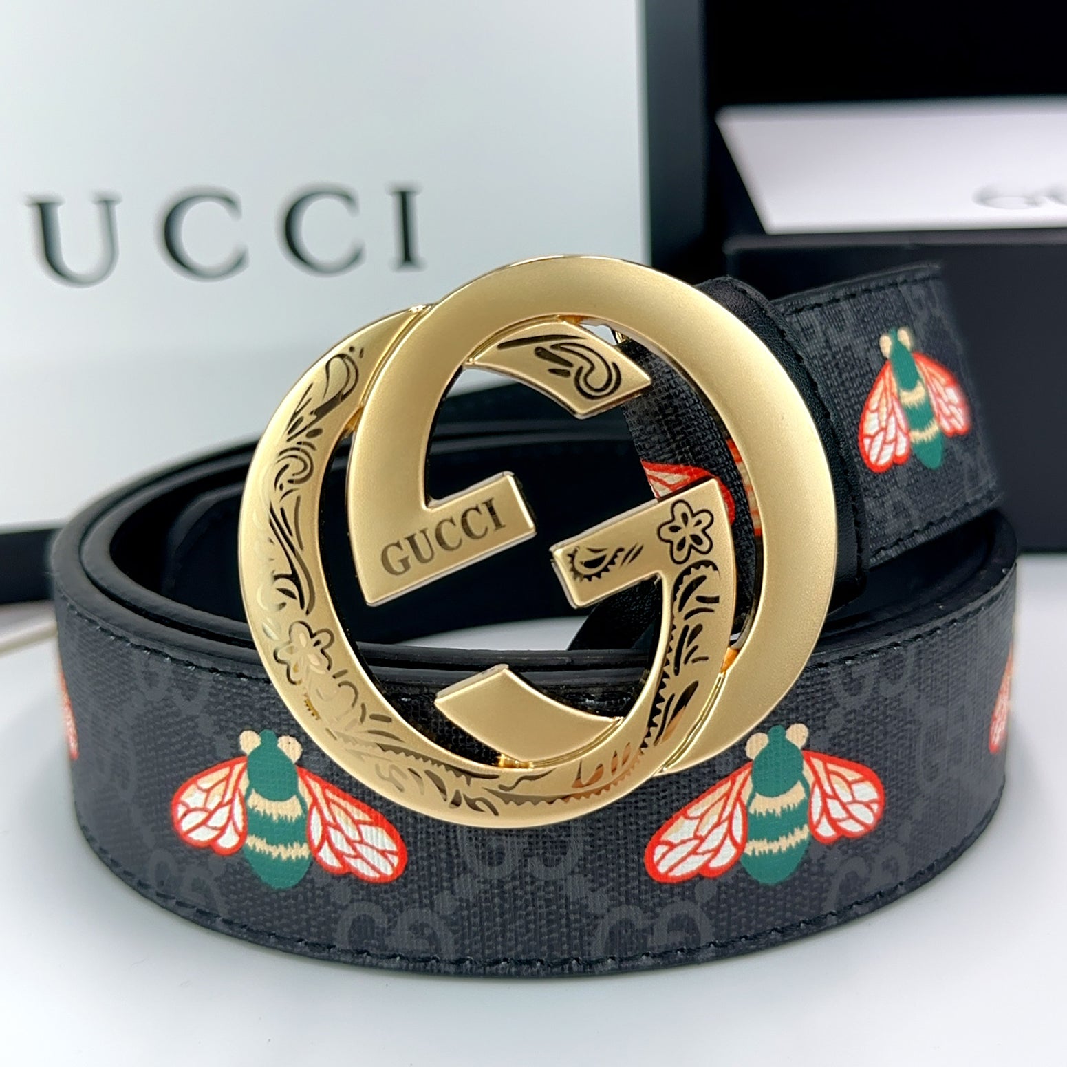 GG New Women's and Men's Fashionable And Exquisite Buckle Genuine Leather Belt