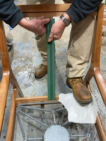 How to Repair the Webbing on a Vintage Mid-Century Chair - Curbly