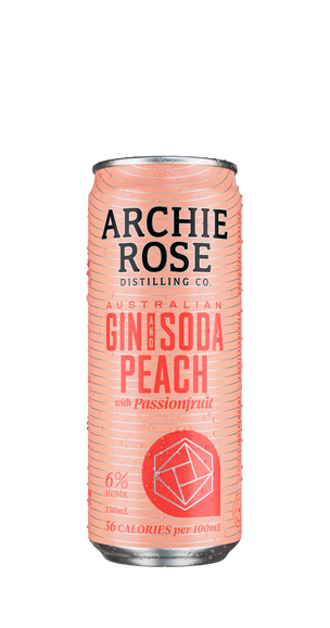 Straight Dry Gin Peach Soda & Passionfruit - 24x330ml