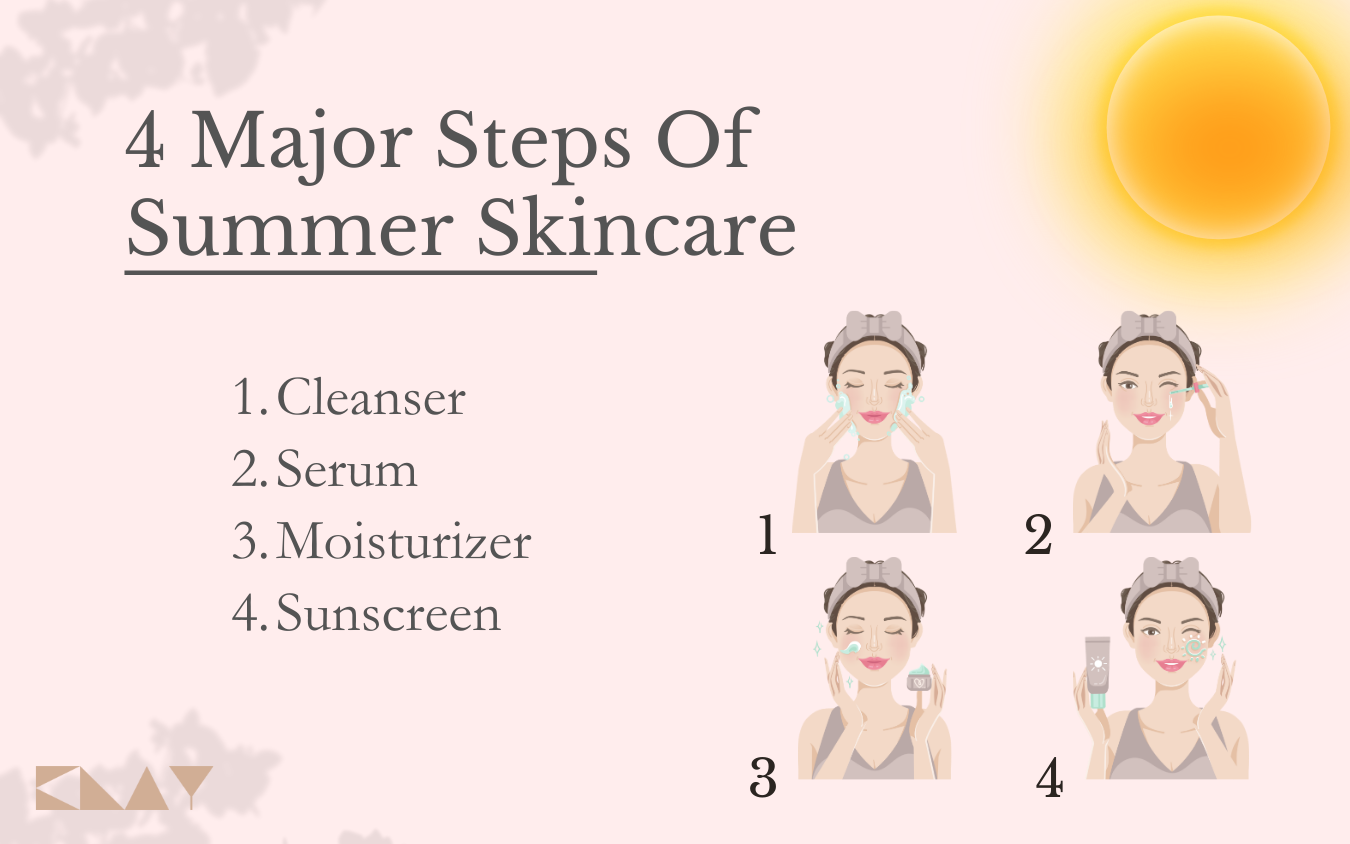 4 major steps of summer skincare