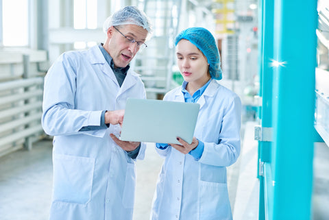 People in hair nets