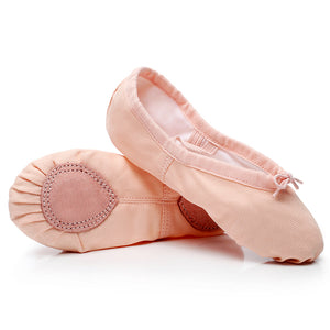 tan ballet shoes