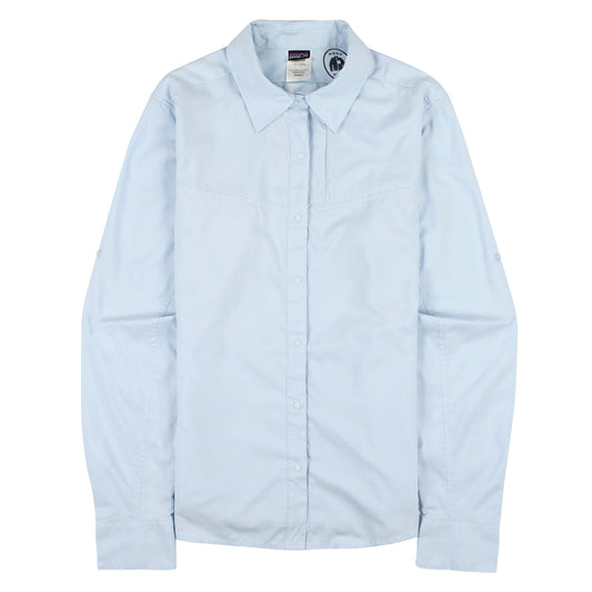 used Patagonia Worn Wear-W's Long-Sleeved Sol Patrol Shirt-Blue-Blue-52185-6