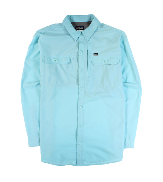 Patagonia Long-Sleeved Sol Patrol II Shirt - Men's S Tropical Fusion Big: Camp Green