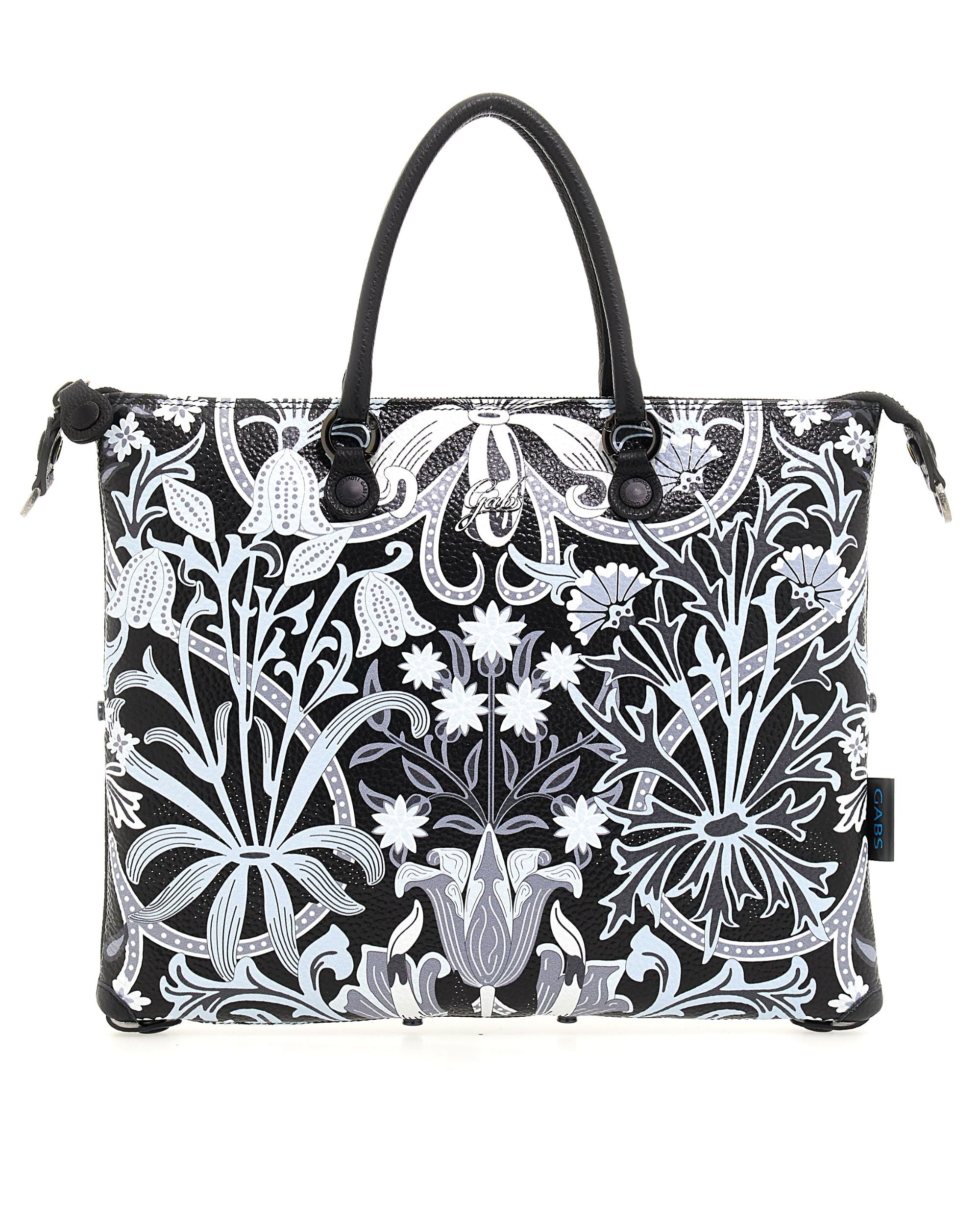Pre-owned Gabs Bag G3 Plus Tg M - Holiday Black Handbag Leather Liberty Black Woman