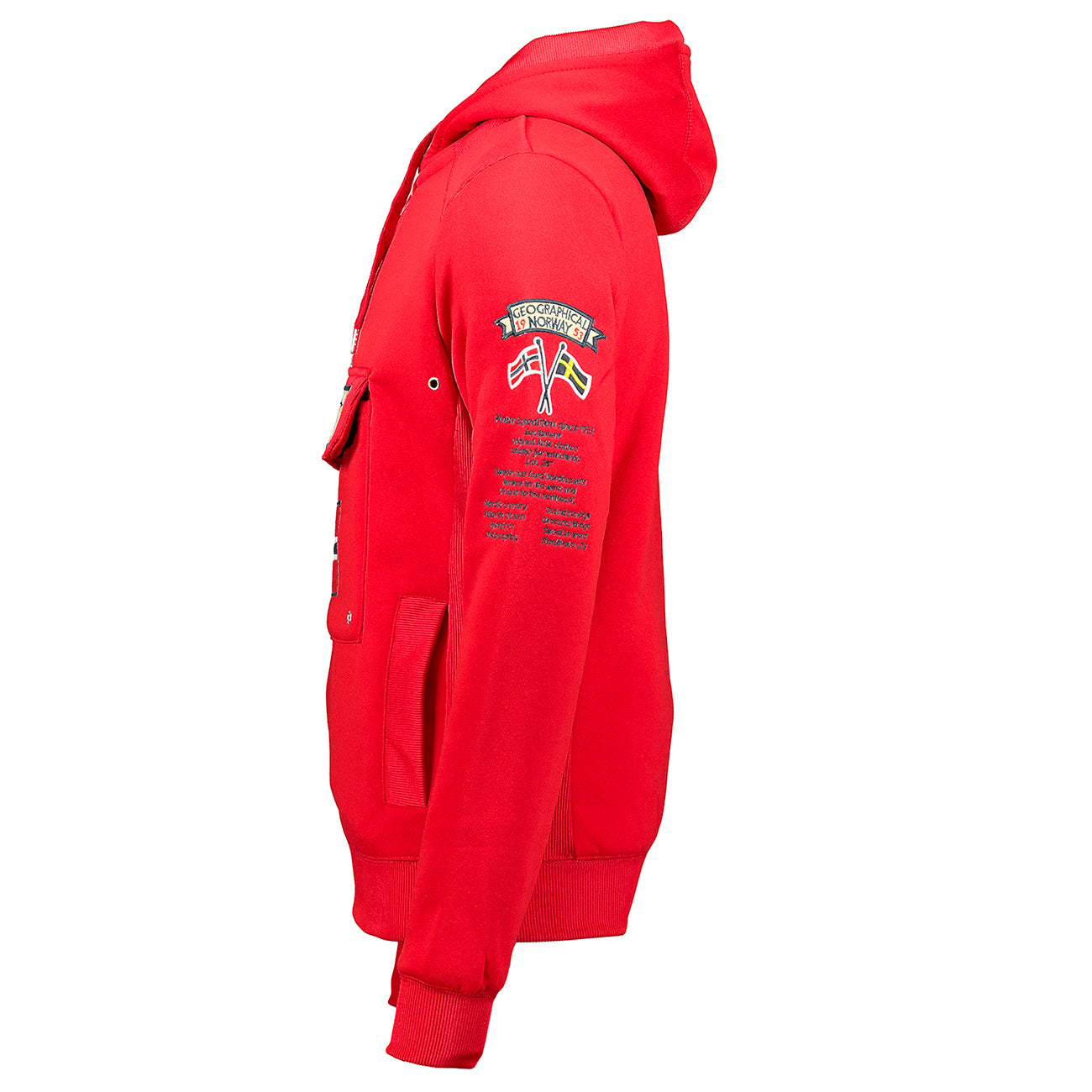 Felpa GEOGRAPHICAL NORWAY GymClass Uomo Men tascone half Zip Anapurna  cappuccio