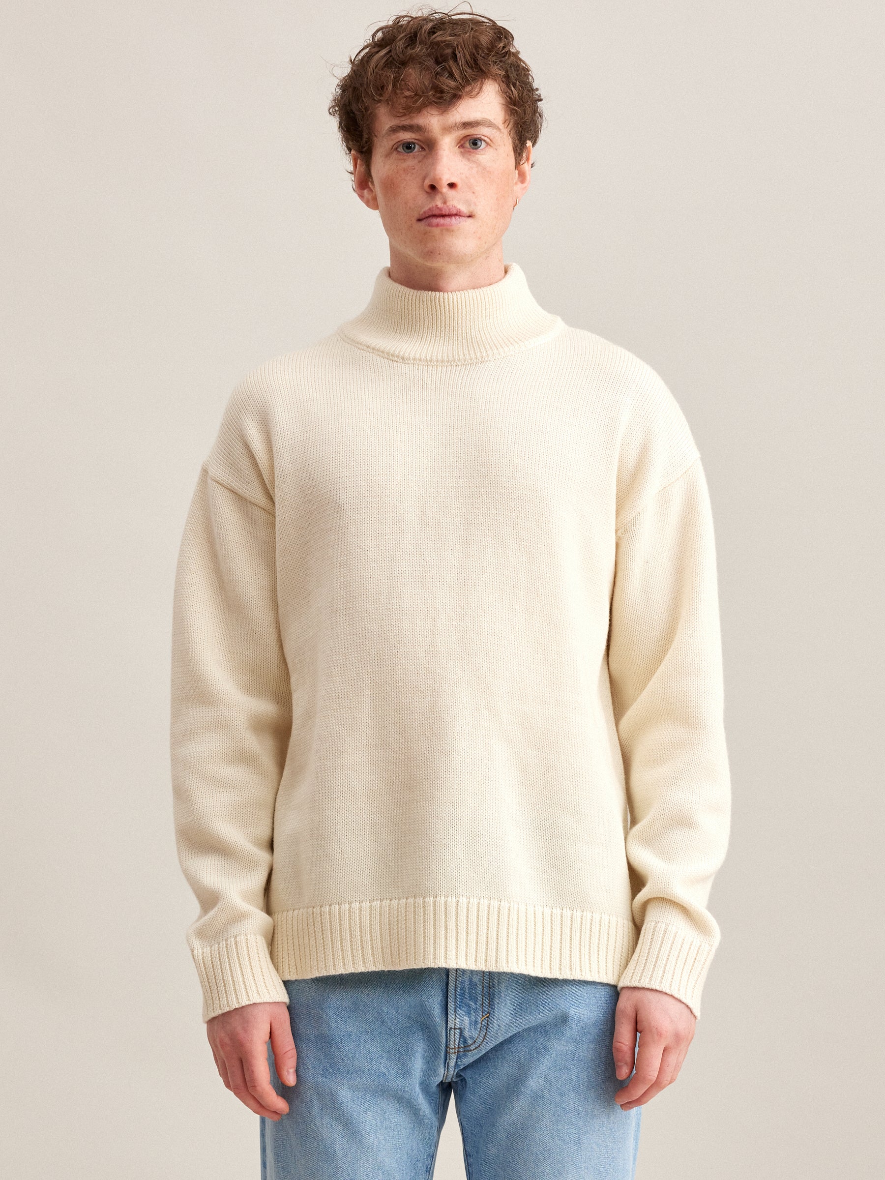 Allew sweater - White - Wool - Bellerose Men