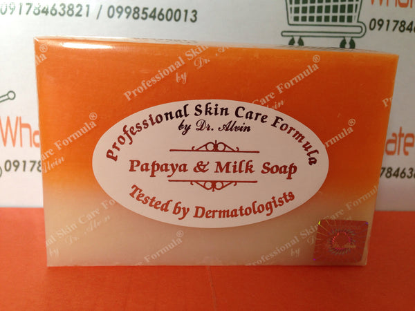 Papaya &amp; Milk Soap (Professional Skin Care Formula by Dr. Alvin 