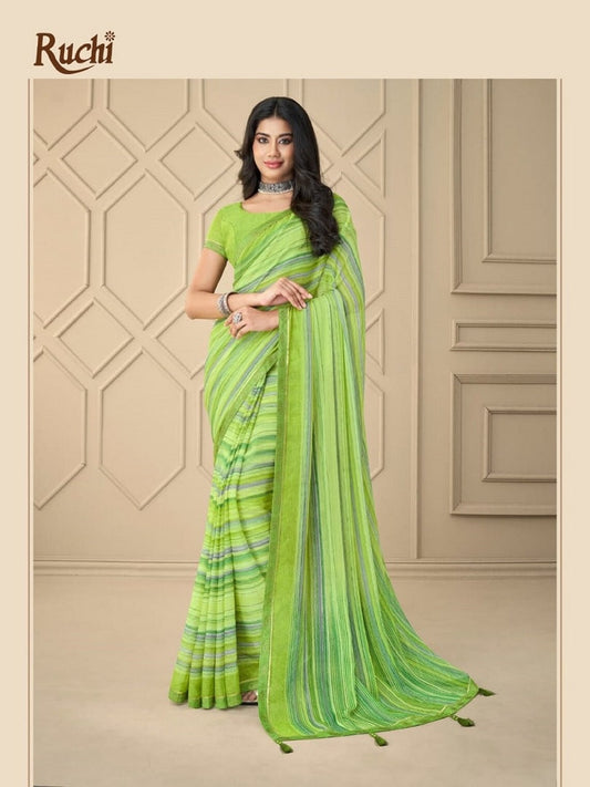 Fancy Tassels Chiffon Saree