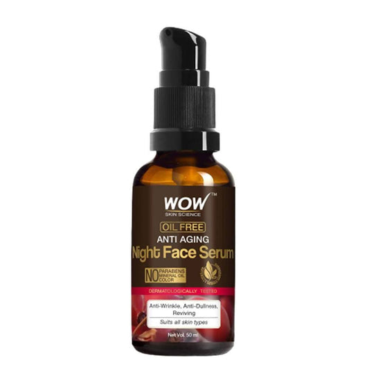 Wow Skin Science Oil Free Anti Aging Night Face Serum - 50 ml