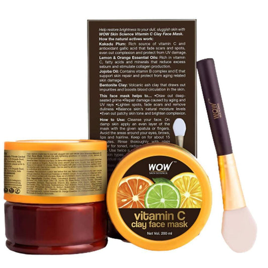 Wow Skin Science Vitamin C Glow Clay Face Mask - 200 ml