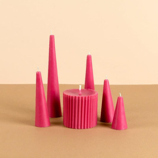 Scented Taper and Pillar Candles | Same Color Set of 6
