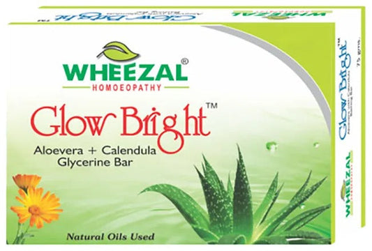 Wheezal Glow Bright Aloevera Calendula Glycerine Bar