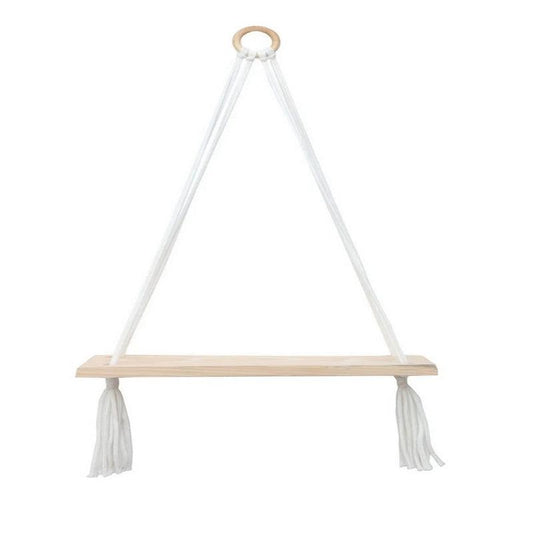 Wooden Shelf Macrame  Wall Hanging