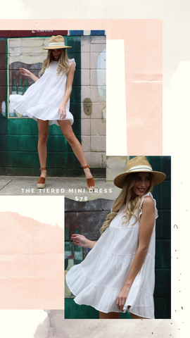 TIERED MINI DRESS COTTON CANDY MINI SUMMER PARTY LOOKS
