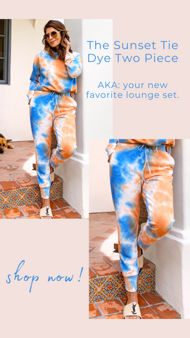 SWEAT-SHIRT SUNSET TIE DYE VERONICA MA WORK FROM HOME SETS
