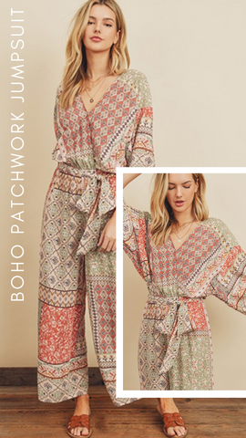 COMBINAISON BOHO PATCHWORK ROBE FORUM COMBINAISON DE PRINTEMPS IMPRIMÉE BOHO