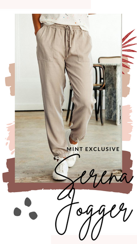 SERENA JOGGER THREAD AND SUPPLY PANTALON DE PRINTEMPS CONFORTABLE EN TENCEL