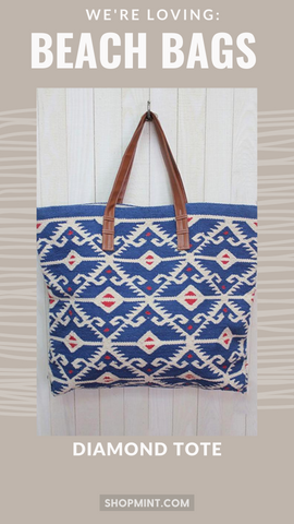 GRAND SAC CABAS LOVESTITCH ROUGE BLANC ET BLEU SACS ÉTÉ